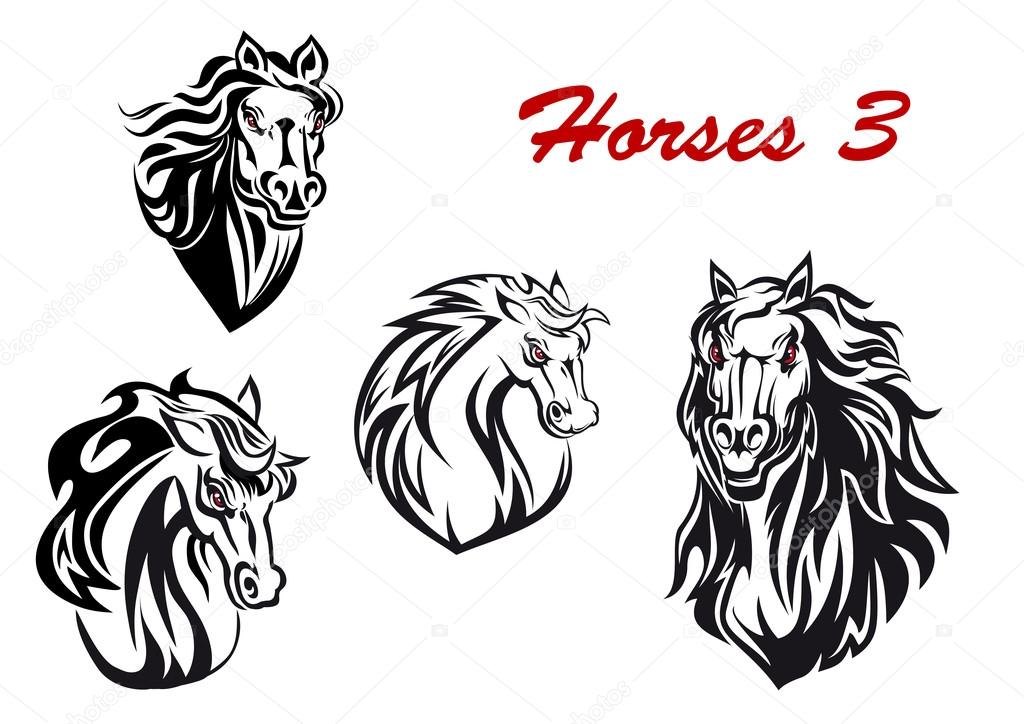 Cartoon horse characters