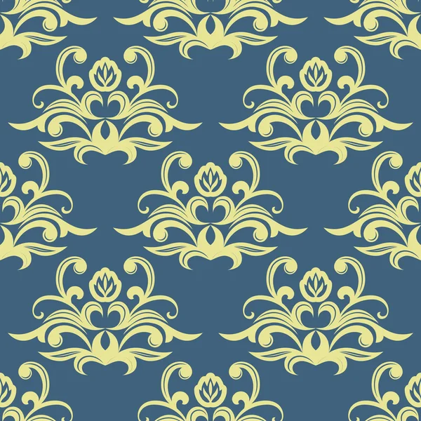 Jolie arabesque floral motif sans couture — Image vectorielle