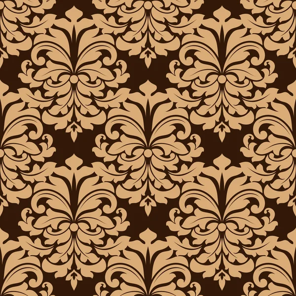 Fond motif floral vintage sans couture — Image vectorielle