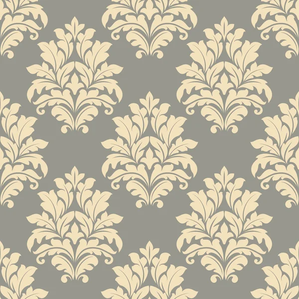 Vintage motif floral beige sans couture — Image vectorielle