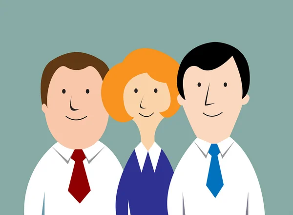 Cartoon business team — Vettoriale Stock