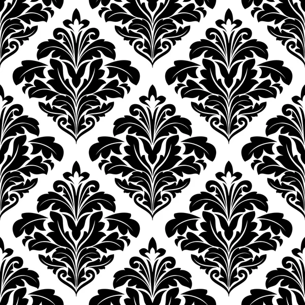 Patrón arabesco floral audaz sin costuras — Archivo Imágenes Vectoriales