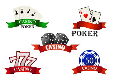 Casino ve kumar amblem veya sembolleri