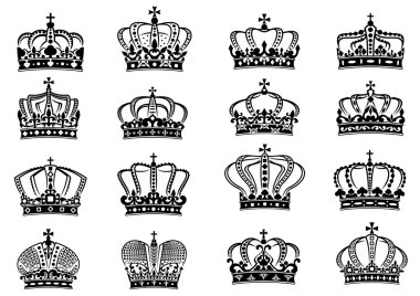 Ortaçağ hanedan Kraliyet kron seti