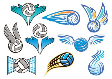 Spor Voleybol amblem ve tasarımlar
