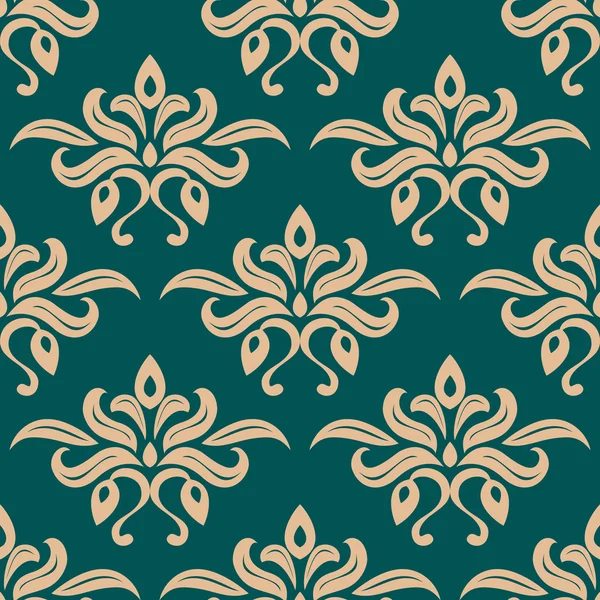 Tulipanes patrón sin costura floral — Vector de stock