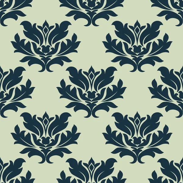 Foliage scroll seamless tracery pattern — Stock Vector