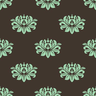 Sorunsuz yeşil Şakayık desen