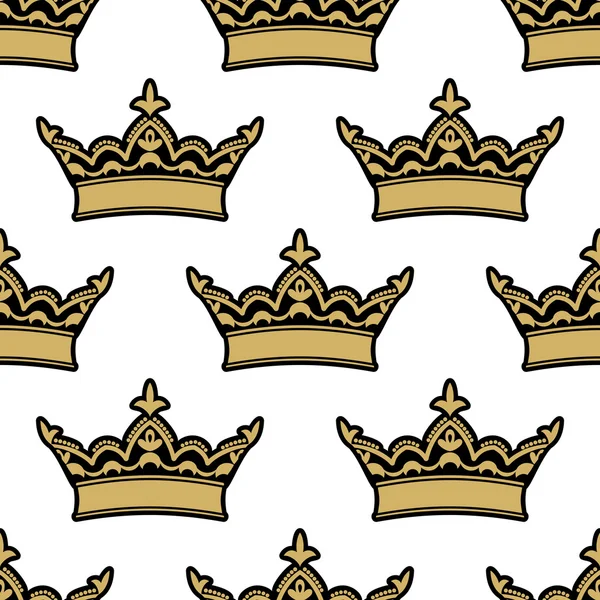Royal heraldic seamless pattern — Stock Vector
