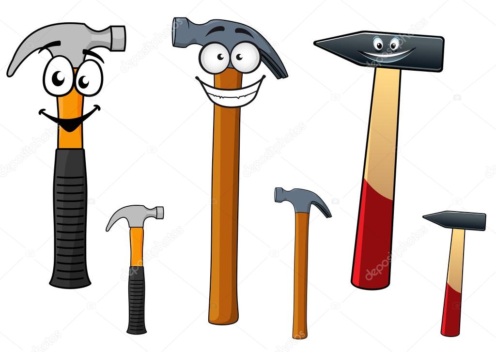 Cartoon hammers with smiling face Stock Vector Image by ©Seamartini