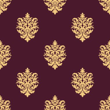 Dikişsiz desen sarı seyrek çiçekler