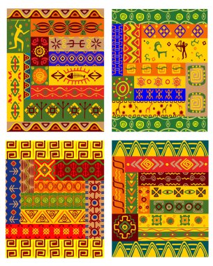 Afrika tarzı etnik desenler
