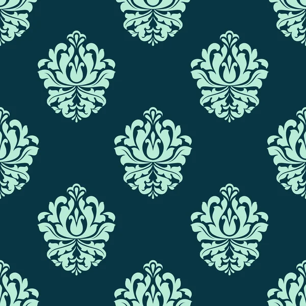 Seamless pattern with baroque floral elements — Stock Vector