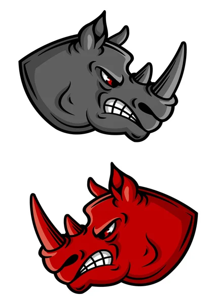 Rhino stripfiguren — Stockvector