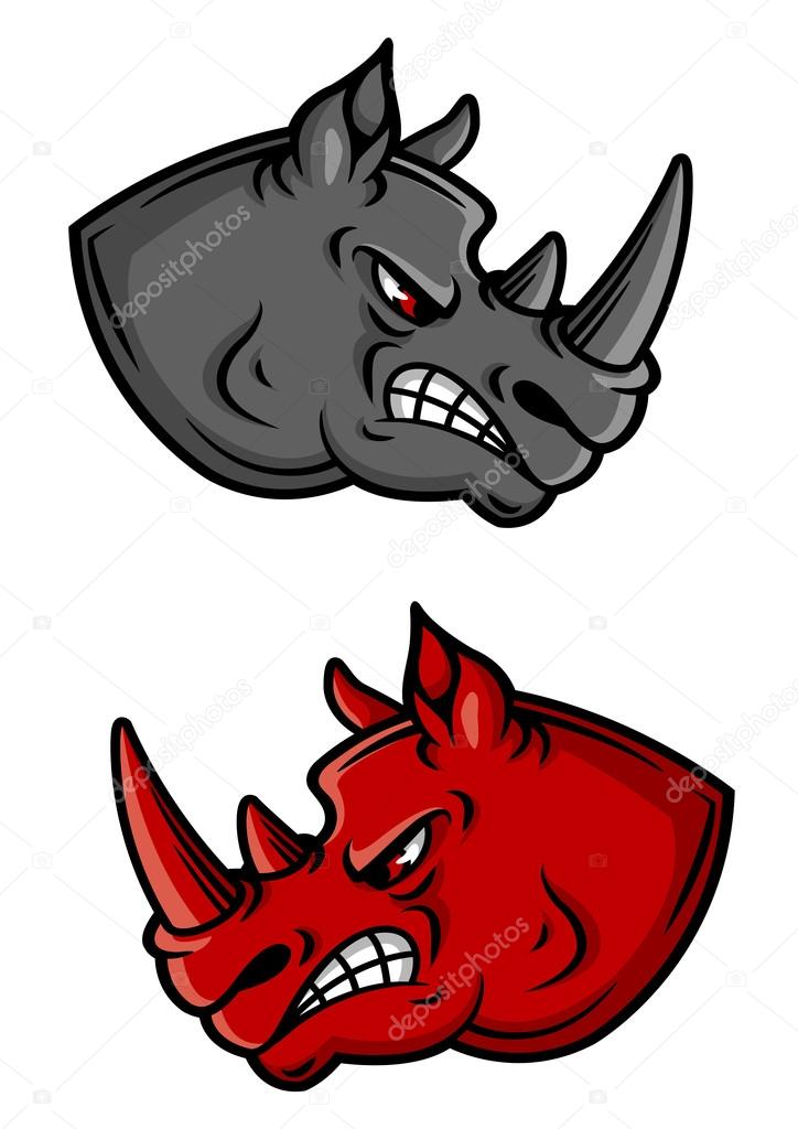 Cartoon rhino characters