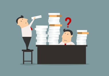 daha fazla iş verilen varlık overworked işadamı