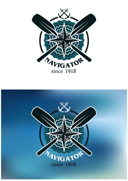 Marine navigator emblem or badge