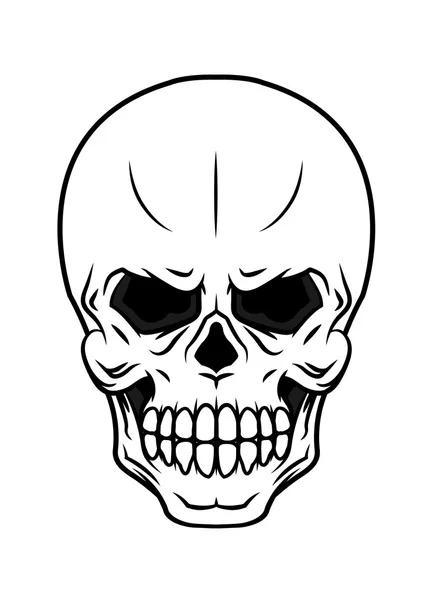 Danger cartoon skull — Stock Vector