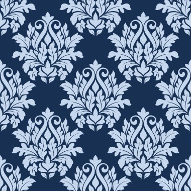 Hafif Mavi çiçek seamless modeli