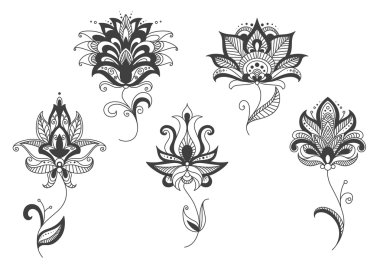 Farsça dantel çiçek desenli tarzı