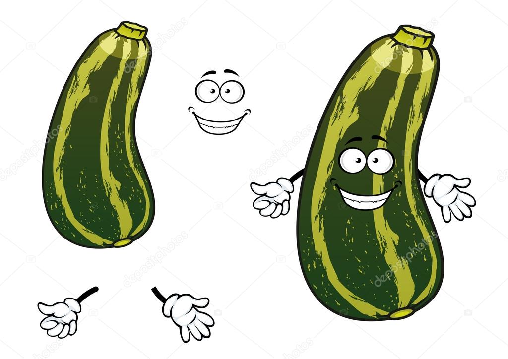 Cartoon striped green zucchini vegetable Stock Vector Image by ©Seamartini #64979259 Cartoon striped green zucchini vegetable Stock Vector Image by ©Seamartini #64979259
