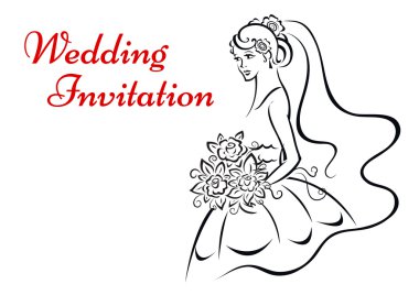 Beyaz elbiseli Younf gelin