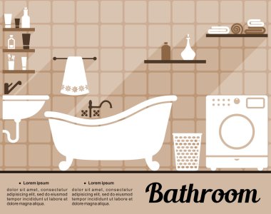 Banyo iç düz tasarımı