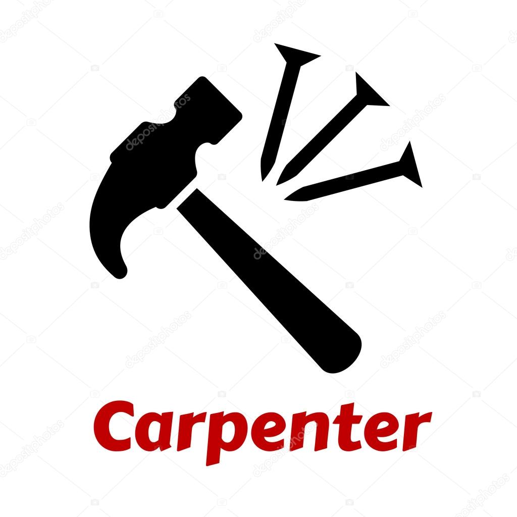 Hammer and nails icon