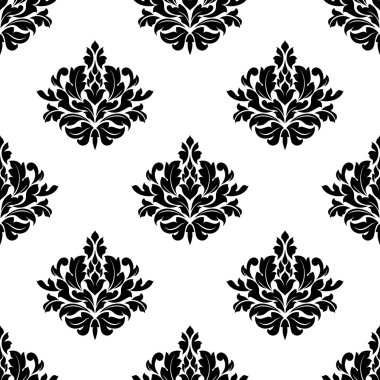 Kraliçe Viktorya dönemine ait foliate seamless modeli tarz