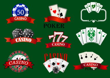 Casino ve kumar simgeler ayarla