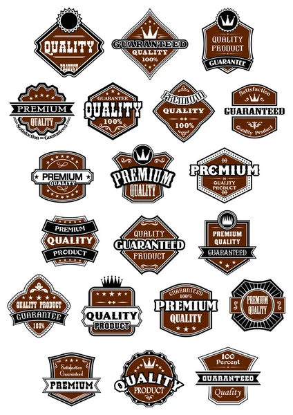 Vintage and retro wild west style labels — Stock Vector