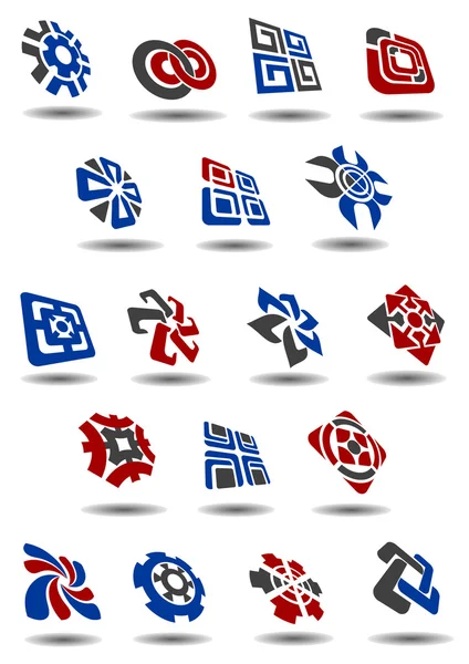 Abstract icons, symbols and logos — Stock Vector