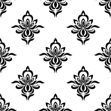 Elegance çiçekli Retro çiçek seamless modeli