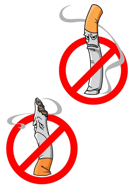 Запрещено курить Предупреждения — стоковый вектор