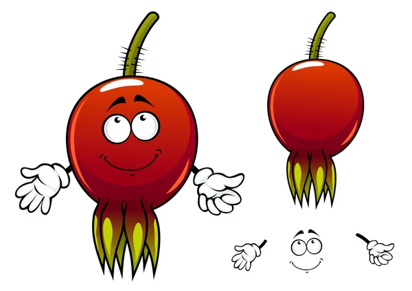 Sourire mûr briar fruit personnage de bande dessinée — Image vectorielle