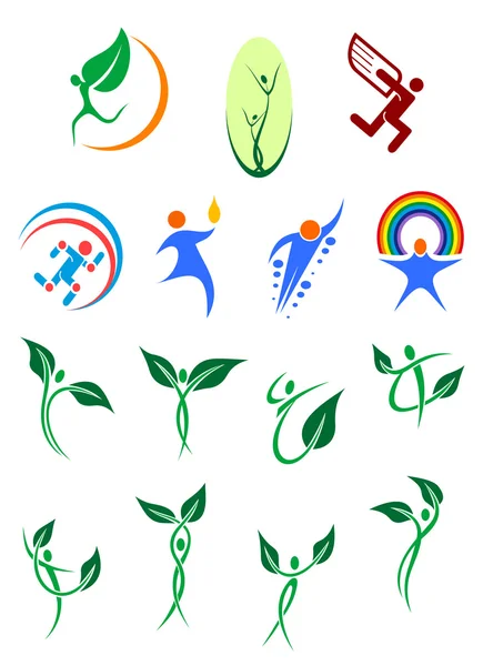 Eco friendly and environment protection symbols — Stock Vector