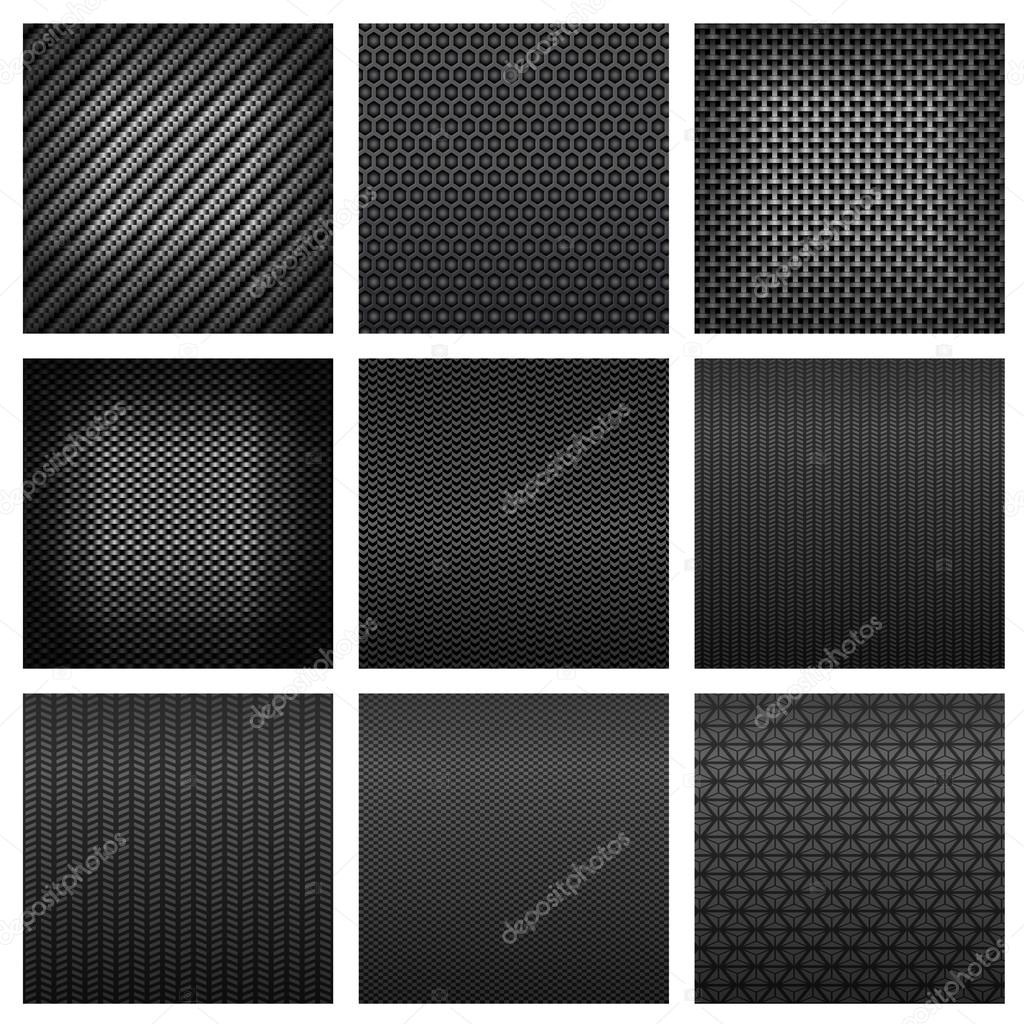 Carbon and fiber texture seamless pattern backgrounds