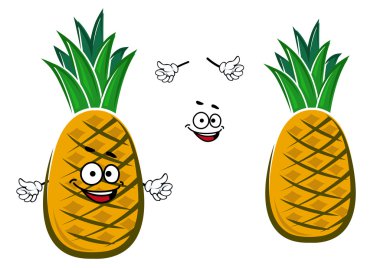 Olgun sarı ananas meyve karakter