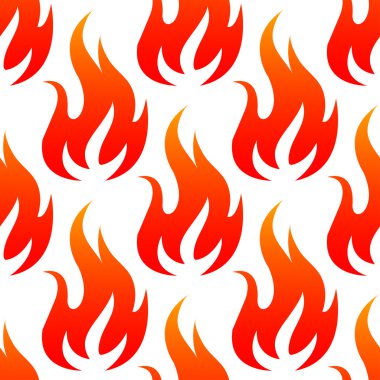 Kırmızı ateş alevler seamless modeli
