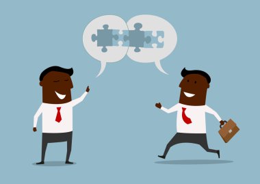 çizgi film işadamları ile işbirliği memnun