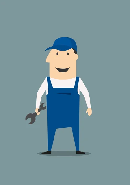 Dibujos animados mecánico o handy man — Vector de stock