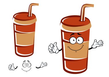 Saman karakter içme ile karikatür paket servisi olan restoran Kupası
