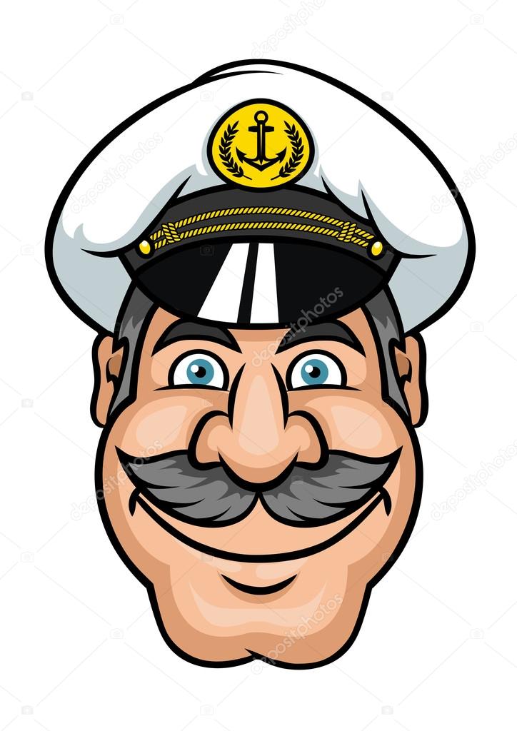Moustached sailor or ship captain