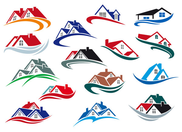 Красочные дома и иконы
