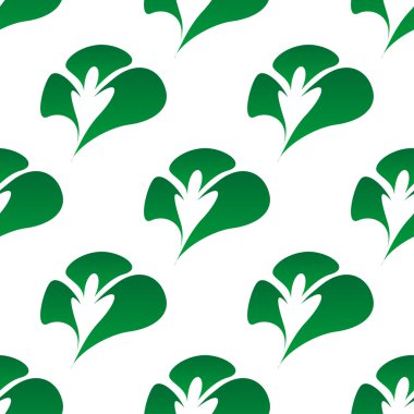 Yeşil yonca yaprağı seamless modeli