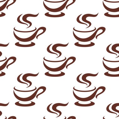 Seamless dumanı tüten cappucino bardak modeli