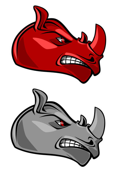 Рогатый талисман носорога
