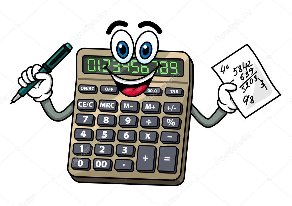 Cartoon calculator with pen and note — Stock Vector © Seamartini #80893452