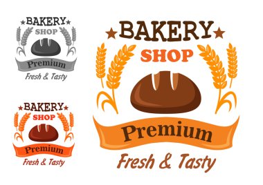 Premium bakery shop badge design