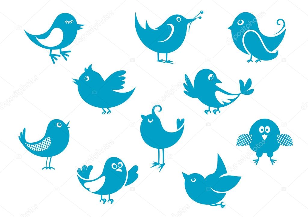 Cute little cartoon bird icons Stock Vector Image by ©Seamartini #82411024 Cute little cartoon bird icons Stock Vector Image by ©Seamartini #82411024